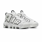 ⁦Nike Air More Uptempo White Black⁩ – תמונה ⁦2⁩