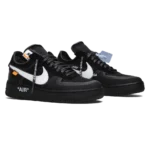 ⁦Off-White x Air Force 1 Low Black White Cone⁩ – תמונה ⁦2⁩