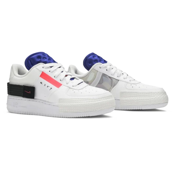 ⁦Nike Air Force 1 Low GS Summit White Red Orbit⁩ – תמונה ⁦2⁩