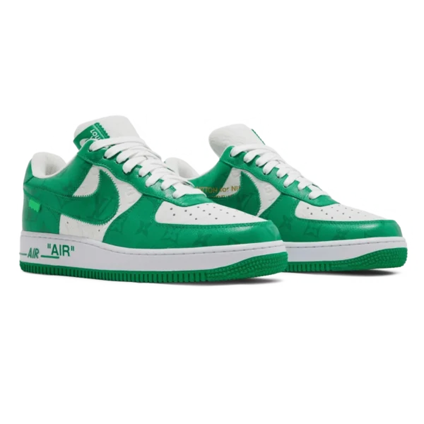 ⁦Nike Air Force 1 Low x Louis Vuitton White Green⁩ – תמונה ⁦2⁩