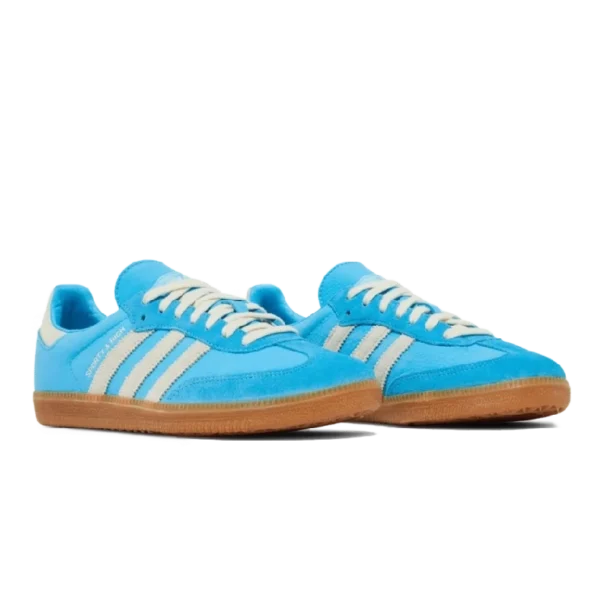 ⁦Adidas Samba OG x Sporty & Rich Blue Rush Cream White⁩ – תמונה ⁦2⁩