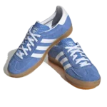 ⁦Adidas Gazelle Indoor Blue Fusion Cloud White Gold Metallic⁩ – תמונה ⁦2⁩