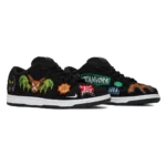 ⁦Nike SB Dunk Low Pro x Neckface Black White⁩ – תמונה ⁦2⁩