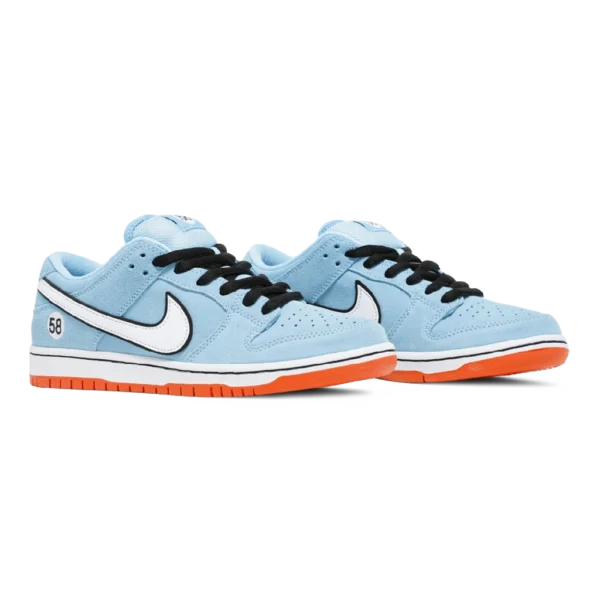 ⁦Nike Dunk Low SB "Gulf" Blue Chill Safety Orange⁩ – תמונה ⁦2⁩
