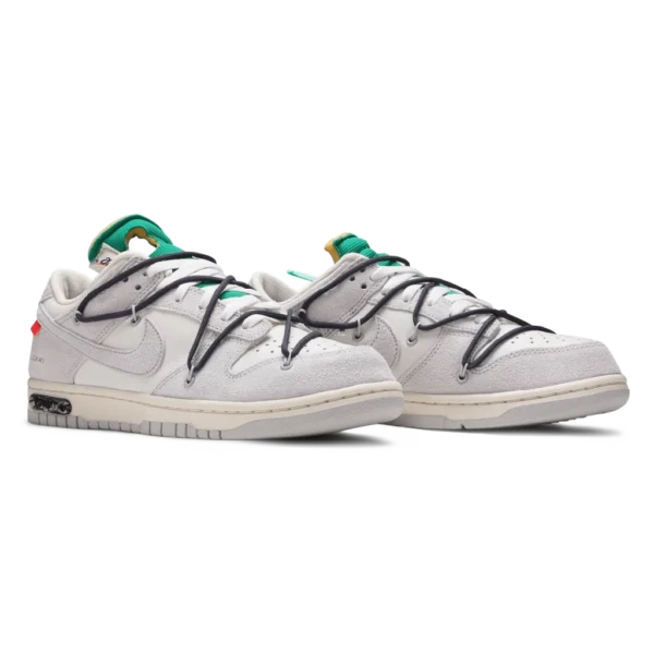 ⁦Nike Dunk Low x Off-White “Lot 20 of 50” Sail Gridiron⁩ – תמונה ⁦2⁩