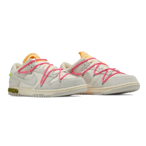 ⁦Nike Dunk Low x Off-White “Dear Summer Lot 17 of 50” Sail Hyper Pink⁩ – תמונה ⁦2⁩