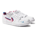 ⁦Dunk Low OG SB x Parra White Pink Rise Gym Red⁩ – תמונה ⁦2⁩