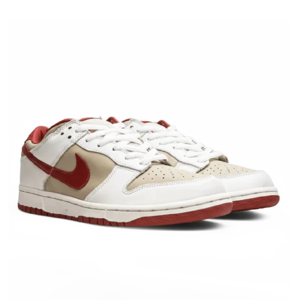 ⁦Nike Dunk Low Pro Light Stone Varsity Red⁩ – תמונה ⁦2⁩