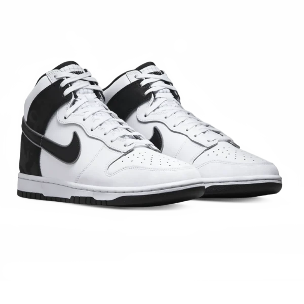 ⁦Nike Dunk High Retro White Black⁩ – תמונה ⁦2⁩