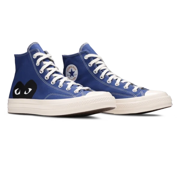 ⁦Converse Chuck 70 High x Comme des Garçons PLAY Blue Quartz⁩ – תמונה ⁦2⁩