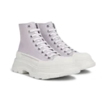 ⁦Alexander McQueen Chunky Sole Lace-Up Sneaker Gray⁩ – תמונה ⁦2⁩