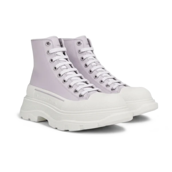 ⁦Alexander McQueen Chunky Sole Lace-Up Sneaker Gray⁩ – תמונה ⁦2⁩