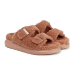 ⁦Alexander McQueen Faux Shearling Sandals Coconut⁩ – תמונה ⁦2⁩