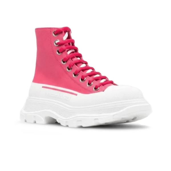 ⁦Alexander McQueen Chunky Sole Sneaker Red White⁩ – תמונה ⁦2⁩