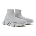 ⁦Balenciaga Speed 2.0 LT Knit Sole Sock Sneaker Grey⁩ – תמונה ⁦2⁩