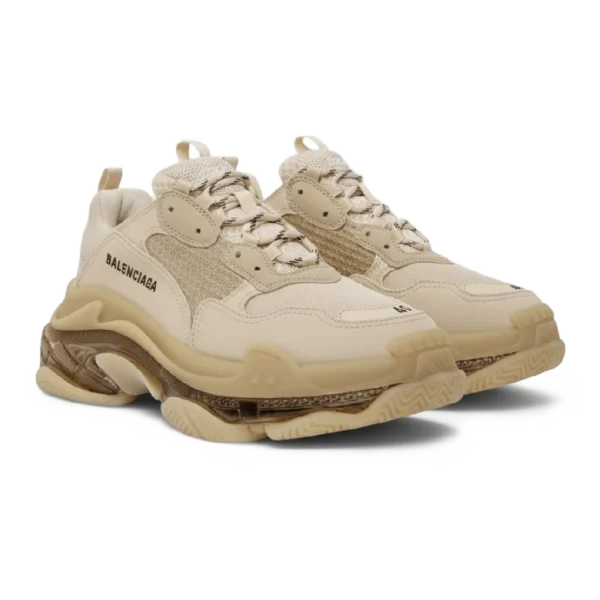 ⁦Balenciaga Triple S Low-Top Sneaker Dark Vanilla⁩ – תמונה ⁦2⁩