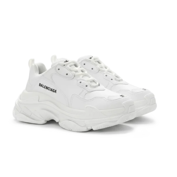 ⁦Balenciaga Fabric Mesh Triple S White⁩ – תמונה ⁦2⁩