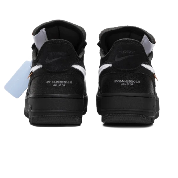 ⁦Off-White x Air Force 1 Low Black White Cone⁩ – תמונה ⁦3⁩