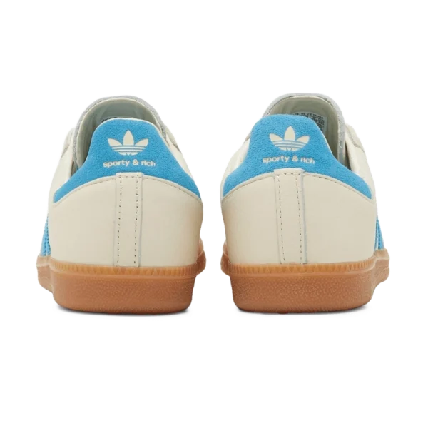 ⁦Adidas Samba OG x Sporty Rich Cream White Blue Rush Gum⁩ – תמונה ⁦3⁩