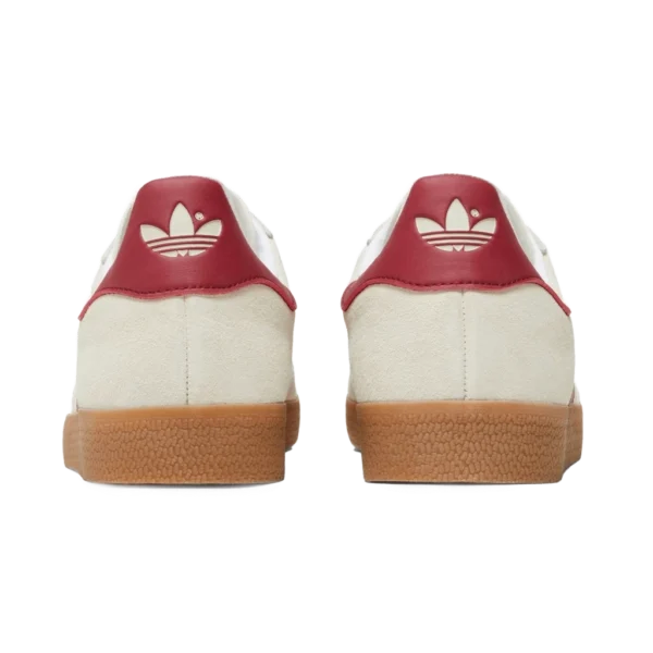 ⁦Adidas Gazelle Aluminium Cloud White Collegiate Burgundy⁩ – תמונה ⁦3⁩