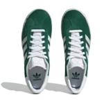 ⁦Adidas Gazelle Junior Dark Green Cloud White⁩ – תמונה ⁦3⁩