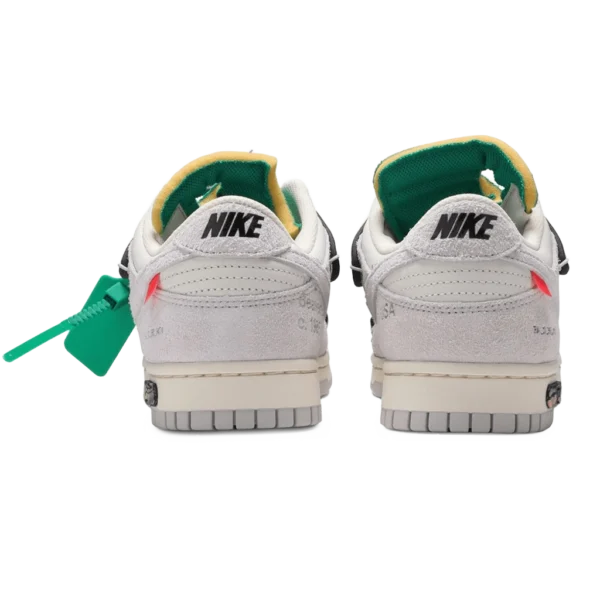 ⁦Nike Dunk Low x Off-White “Lot 20 of 50” Sail Gridiron⁩ – תמונה ⁦3⁩