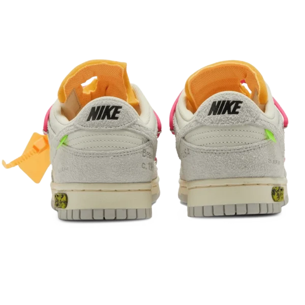 ⁦Nike Dunk Low x Off-White “Dear Summer Lot 17 of 50” Sail Hyper Pink⁩ – תמונה ⁦3⁩