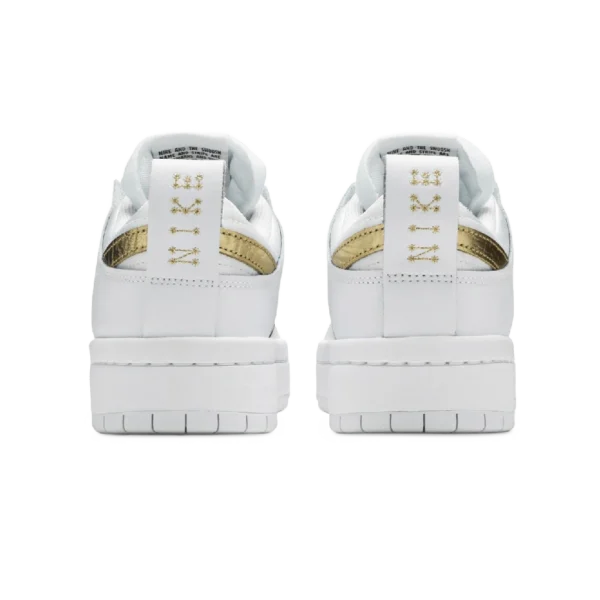 ⁦Nike Dunk Low Disrupt White Metallic Gold⁩ – תמונה ⁦3⁩