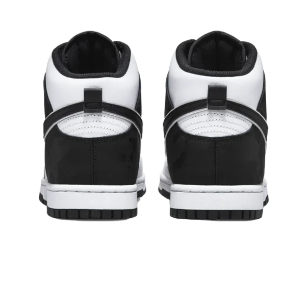 ⁦Nike Dunk High Retro White Black⁩ – תמונה ⁦3⁩