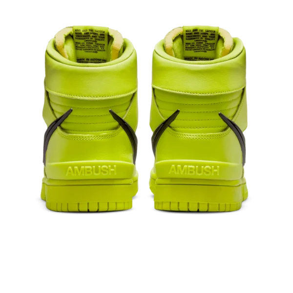 ⁦Nike Dunk High x Ambush Flash Lime⁩ – תמונה ⁦3⁩