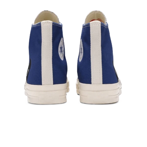 ⁦Converse Chuck 70 High x Comme des Garçons PLAY Blue Quartz⁩ – תמונה ⁦3⁩