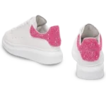 ⁦Alexander McQueen Oversized Sneaker White Glitter Detail⁩ – תמונה ⁦3⁩