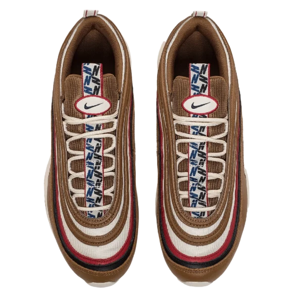 ⁦Nike Air Max 97 Brown White Navy Pink⁩ – תמונה ⁦4⁩
