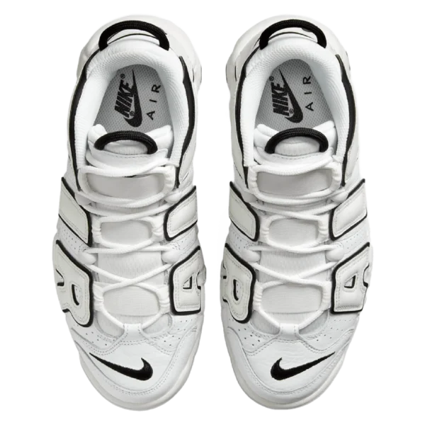 ⁦Nike Air More Uptempo White Black⁩ – תמונה ⁦4⁩
