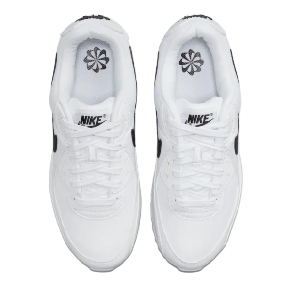 ⁦Nike Air Max 90 White Black⁩ – תמונה ⁦4⁩