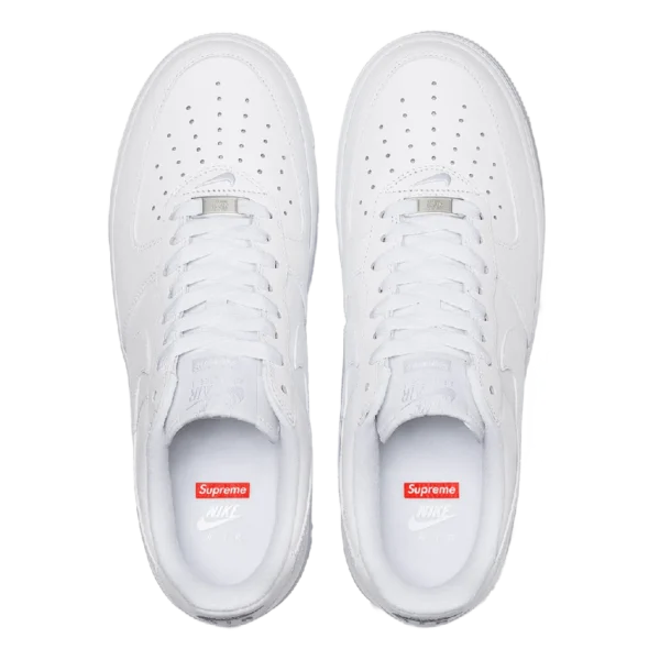 ⁦Nike Air Force 1 Low Supreme Box Logo White⁩ – תמונה ⁦4⁩