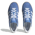⁦Adidas Gazelle Indoor Blue Fusion Cloud White Gold Metallic⁩ – תמונה ⁦4⁩