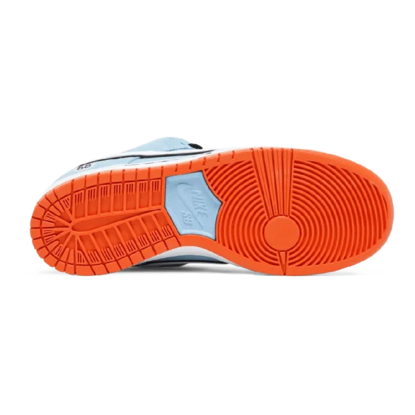 ⁦Nike Dunk Low SB "Gulf" Blue Chill Safety Orange⁩ – תמונה ⁦4⁩