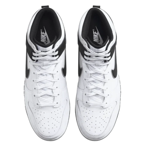 ⁦Nike Dunk High Retro White Black⁩ – תמונה ⁦4⁩