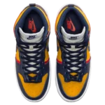 ⁦Nike Dunk High Up Rebel "Michigan" Varsity Maize University Red⁩ – תמונה ⁦4⁩