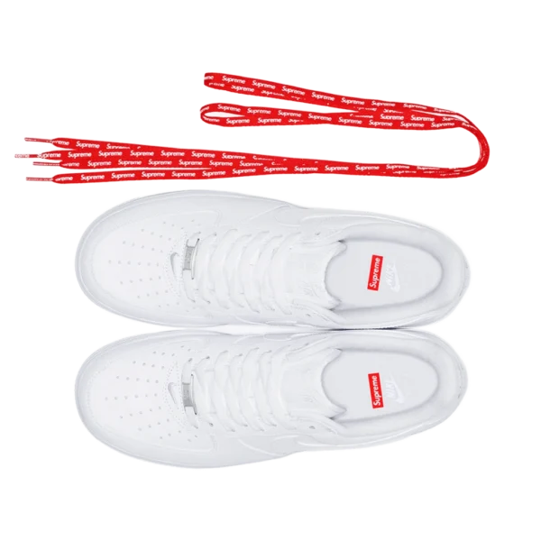⁦Nike Air Force 1 Low Supreme Box Logo White⁩ – תמונה ⁦6⁩