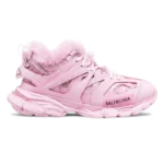 Balenciaga Track Faux Fur Sneaker Pink