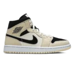 Air Jordan 1 Mid Barely Orange Black White
