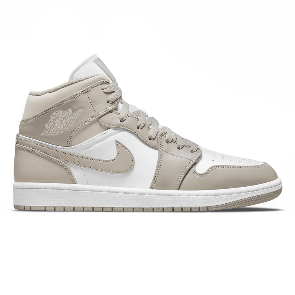 1 Air Jordan 1 Mid College Grey Light Bone White – תמונה 1