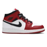 Air Jordan 1 Mid GS "Chicago" White Gym Red Black