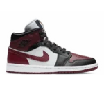 Air Jordan 1 Mid SE Gold Pendants Black Dark Beetroot