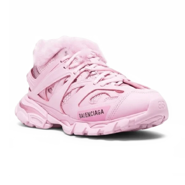 ⁦Balenciaga Track Faux Fur Sneaker Pink⁩ – תמונה ⁦2⁩