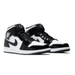 ⁦Air Jordan 1 Mid SE Black White⁩ – תמונה ⁦2⁩