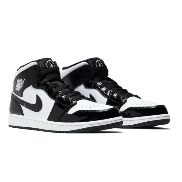 ⁦Air Jordan 1 Mid SE Black White⁩ – תמונה ⁦2⁩