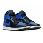⁦Air Jordan 1 Mid Hyper Royal Black⁩ – תמונה ⁦2⁩